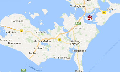 Dom letniskowy - Bogø/Møn - lokalizacja